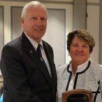 Dr. Ann Williams with Penn State President Rodney Erickson