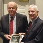 2012 Shirley Hendrick Award recipient Dr. R. Keith Hillkirk with Penn State Vice President Rodney Erickson