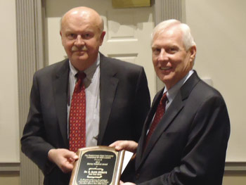 2012 Shirley Hendrick Award recipient Dr. R. Keith Hillkirk with Penn State Vice President Rodney Erickson