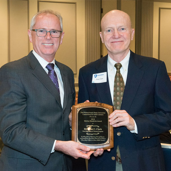 Shirley Hendrick Award recipient Dr. Brian C. Clark